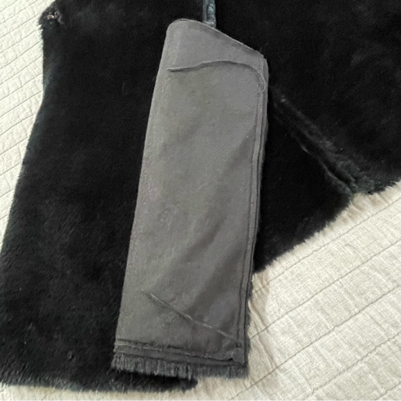 Lauren Ralph Lauren Vest Faux Suede Fur Black Women’s 2X Minimalist Luxury - Picture 12 of 14